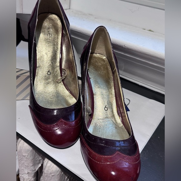 👠 Vintage Joe Fresh Duo Colour Ladies High Heel Shoes - Size 9 - Picture 3 of 16